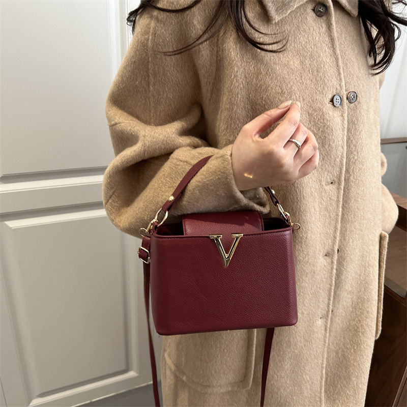Trendy Korean-style small square handbag for women, 2026 winter new model, light luxury stylish shoulder bag, commuter crossbody bag - view 5