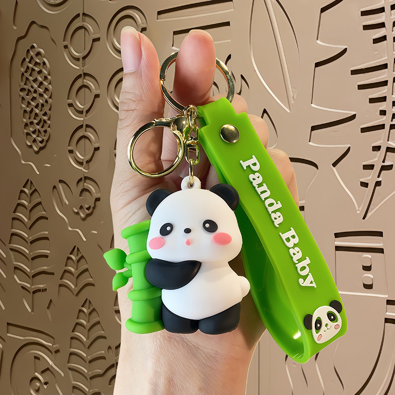 Y2K Cute Little Panda Cultural And Creative Keychain, Panda Souvenir, Cartoon Doll, Bag Pendant, High Street Elite Sports Bag Charm Key Chain World Cu - view 8
