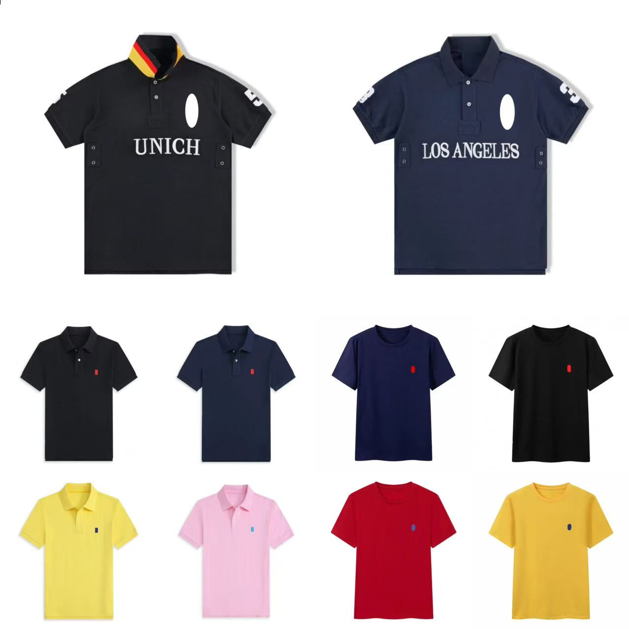 Men's Polo t shirt Classic Shirt Men's Women's Fashion Casual polo shirt Summer Business shirt Round neck unisex T-shirt Men's top S-XXL