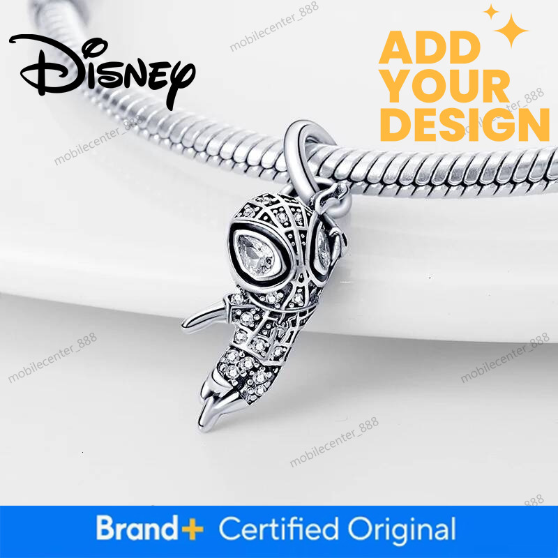 Designer Disney Plata De Ley 925 Silver Marvel Anime Spider-Man Charms Beads Original Women Bracelets Pendant DIY Jewelry Hot Gifts Luxury
