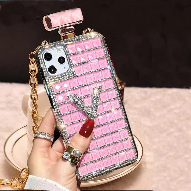 Luxury Bling Diamond Phone Case for iPhone 17 16 15 14 13 12 Pro Max Crystal Rhinestone Shockproof Protective Cover