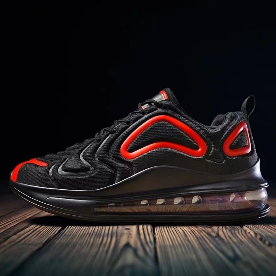 Free shipping plus size air cushion sports shoes, light luxury men's low top running shoes, trendy and fashionable thick soled casual sports shoe