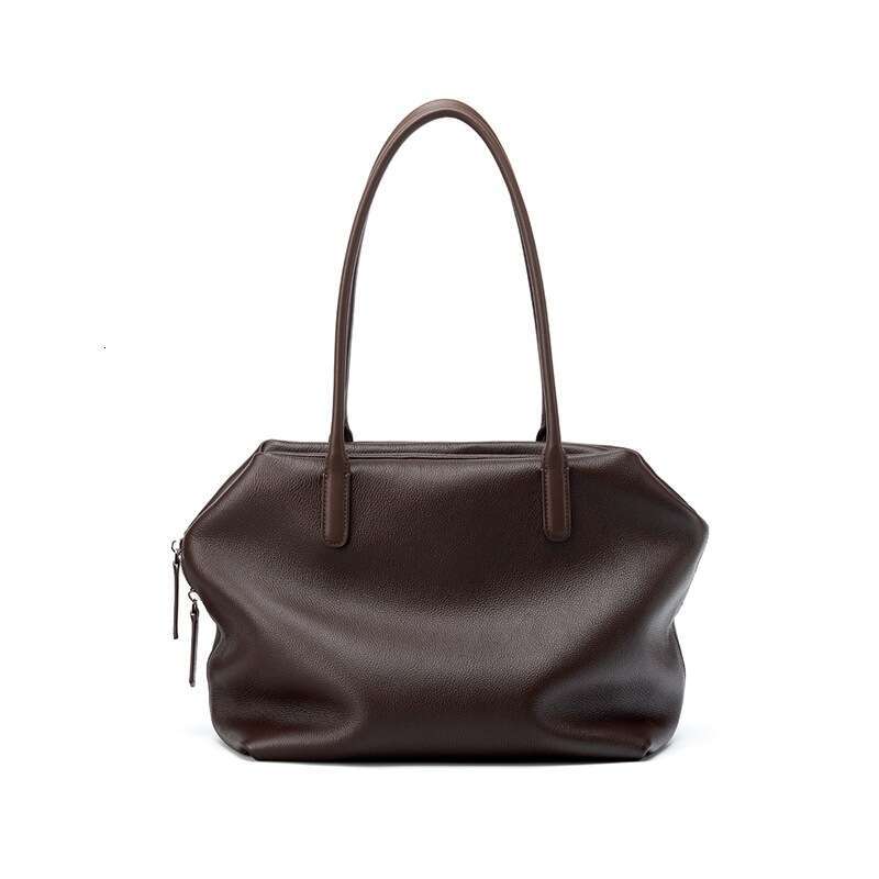 Women Large Capacity New Tote Bag Genuine Cowhide Leather Luxury Shoulder Bag Casual Commute High End Underarm Bag Fashion All Match Handbag SENYY