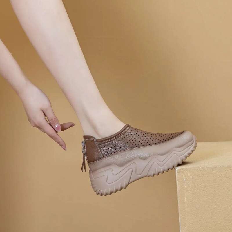best Height-increasing dad sandals for women, 2026 new summer model, hollow breathable versatile thick-soled casual shoes - view 3