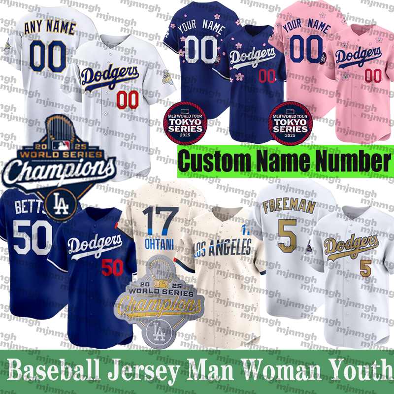 #17 Shohei Ohtani Jersey la dodgers Jersey #5 Freddie Freemann Jersey #18 Yoshinobu Yamamoto Jersey 50 Mookie Bettss shirt Blake Snell Jerseys