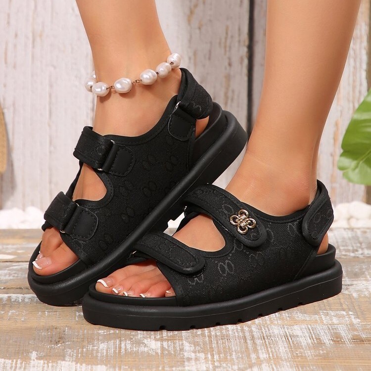 Summer Plus Size High-Heeled Thick-Soled Sandals New Model European And American Roman Women's Shoes