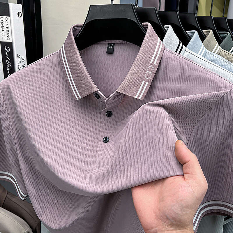 Luxury Brand Designer Clothes Solid Color POLO Shirt, Summer T-Shirt, Casual Fashion Trendy Men's Top, Short-Sleeve T-Shirt For Young And Middle-