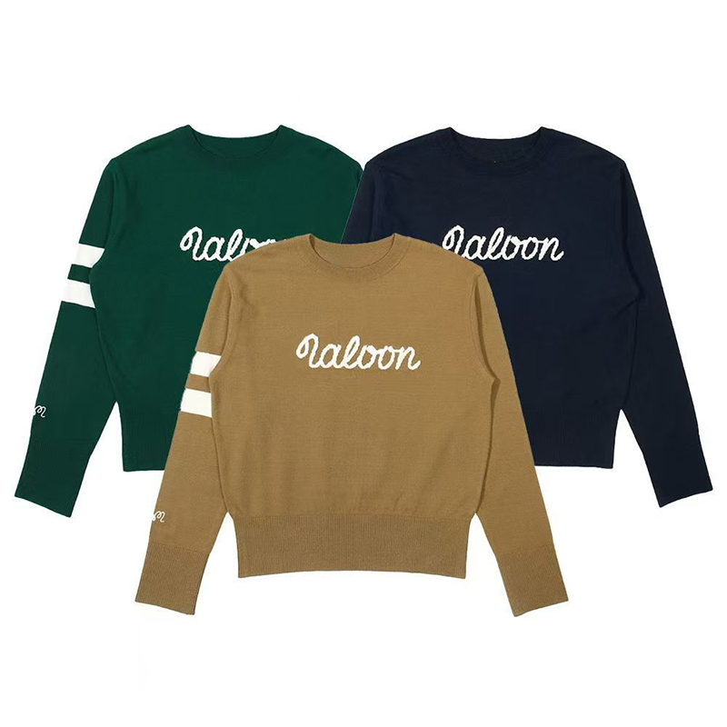 Spring and Autumn New Product Women's Golf Outdoor Sports Top Versatile Round Neck Long Sleeve Sweater Fashion Ladies Slim Knitted Shirt