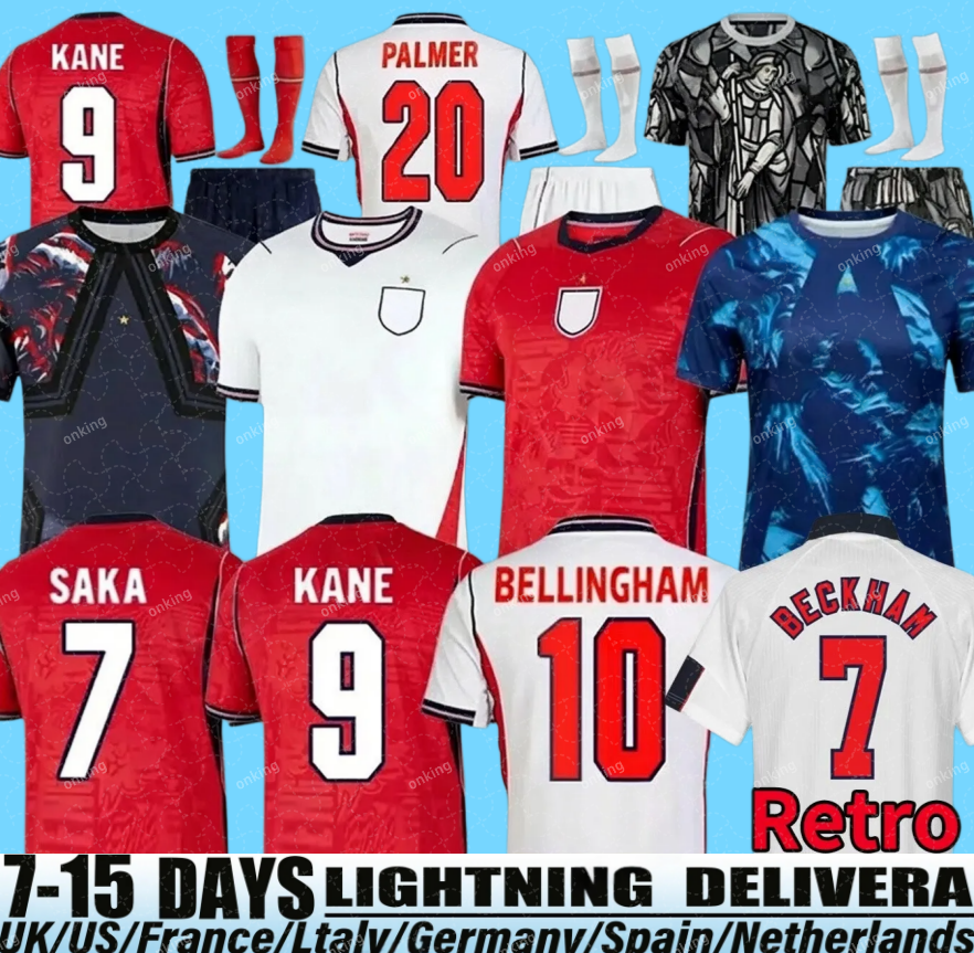 england football shirt 26 27 Palace World Cup Kit KANE Soccer Jersey SAKA PALMER RICE FODEN kids Women Goalkeeper England world cup 2026 football kit shorts