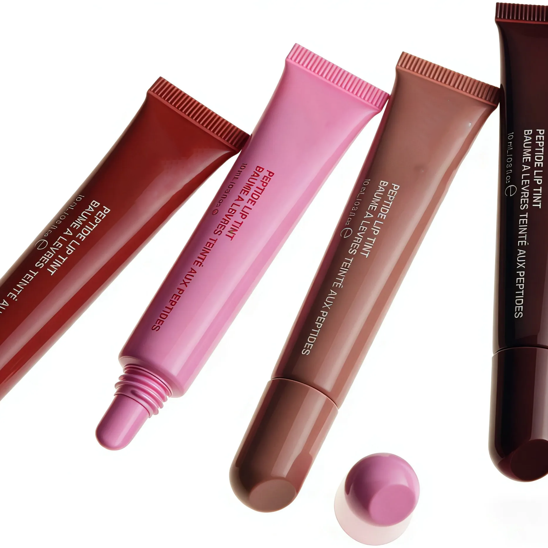 Glossy Lip Set 10ml 4pcs Lipgloss Gift Box Lip Gloss Lip Plumper Liquid Lipstick Toast Espresso Raspberry Ribbon 4Colors Lipbalm Shiny Glitter Lipglos