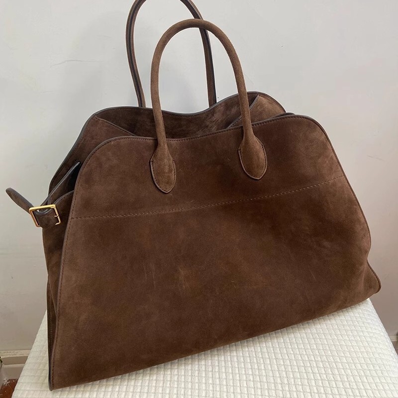 Women's tote bag 2026 new spring-summer high-end niche design large-capacity commuter retro suede handbag