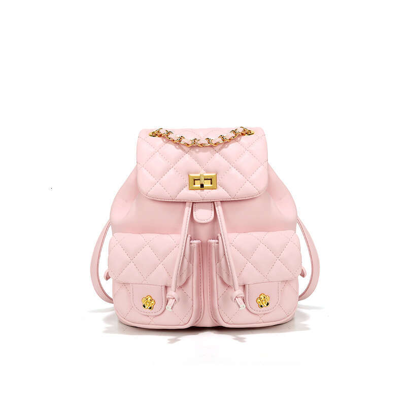 Women 2026 Style Quilted Chain For Women New Shoulder Bag Versatile Multi Pocket Backpack Travel Large Capacity