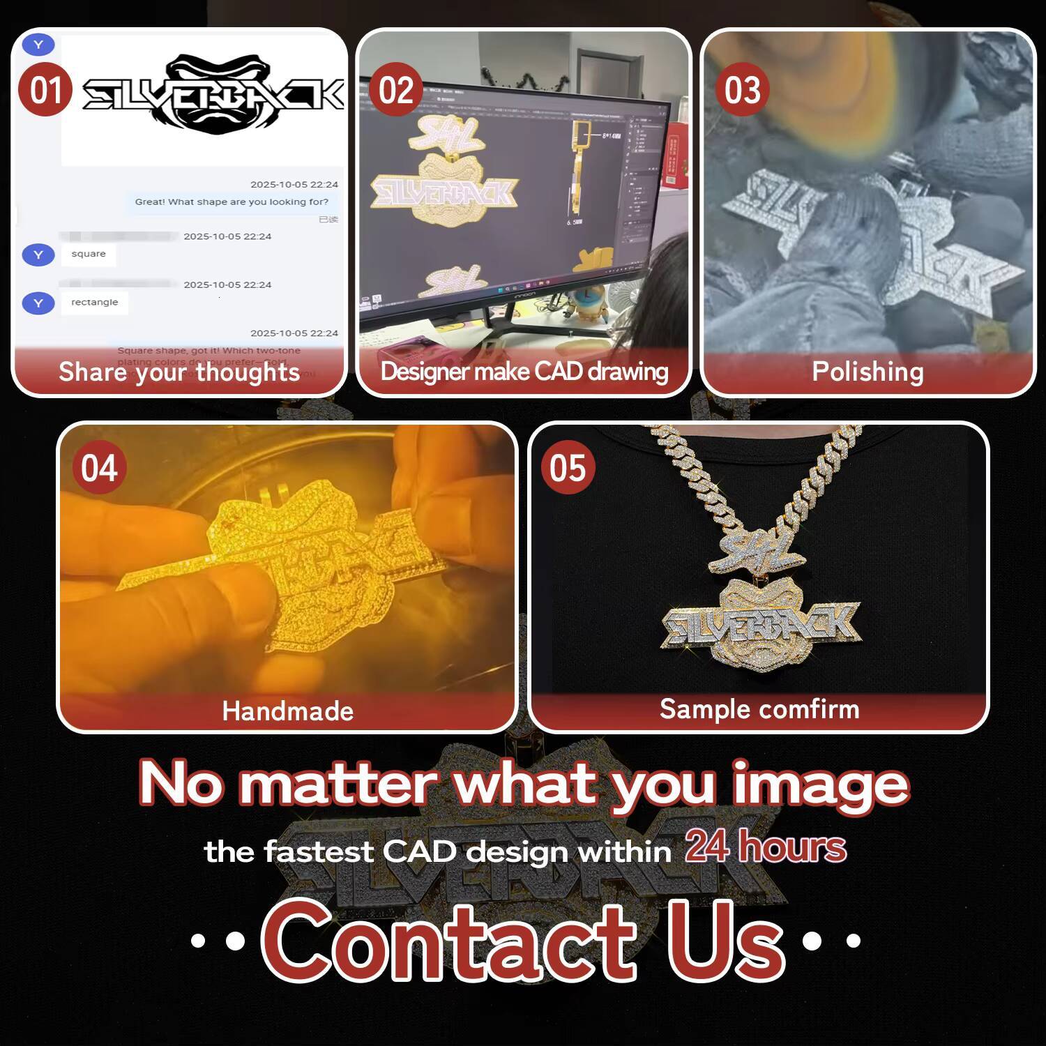 Hiphop Moissanite Pendant 925 Sterling Silver Hamsa Hand Iced Out VVS Custom Moissanite Pendant