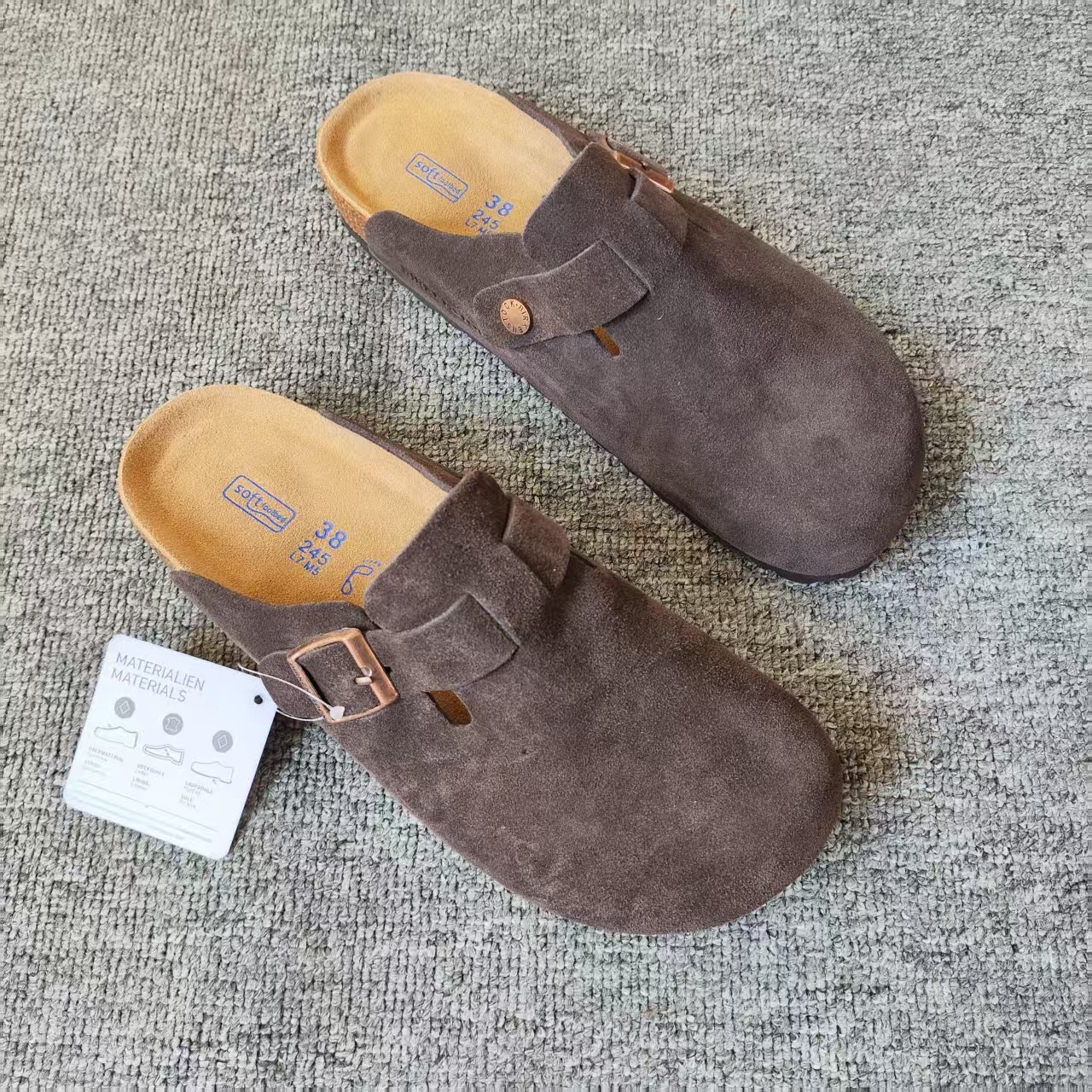 Designer Slippers Genuine leather retro Sandals women's outdoor clogs unisex slip-on shoes