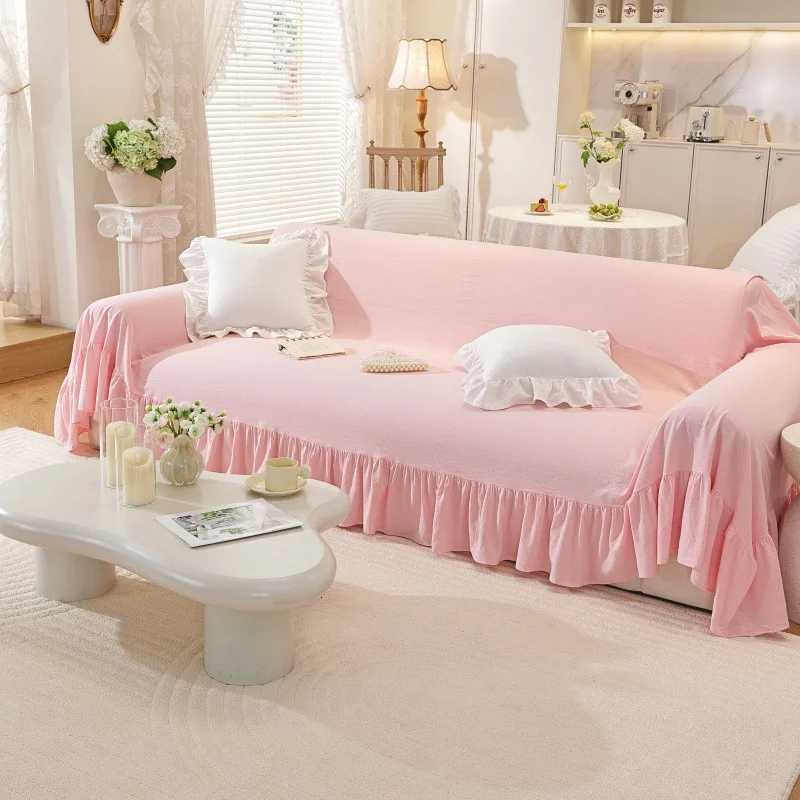 100 Cotton White Beige Sofa Cover Solid Color Washable Slipcovers for Living Room Outdoor Soft Non Slip Couch Covers for Sofas H260416