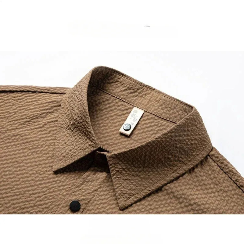 Mens Summer Short-sleeved 2-piece Sets Casual Loose Button Up Collar Shirt and Shorts Men Beach Cool T-shirt Shorts 260415