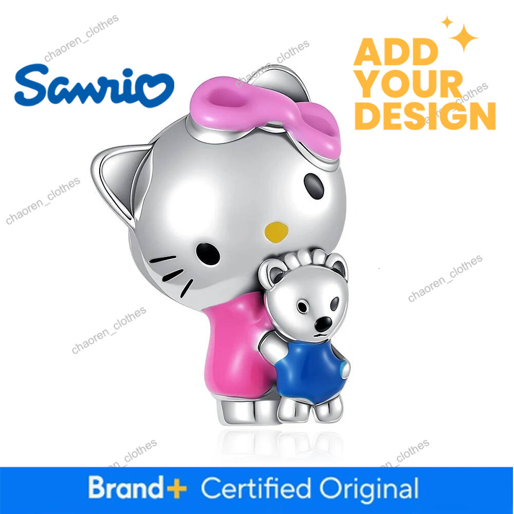2026 Kawaii Hello Kitty 925 Silver Cartoon Cute Beads charms Suitable for Original Bracelet DIY Accessories Exquisite Jewelry - view 4