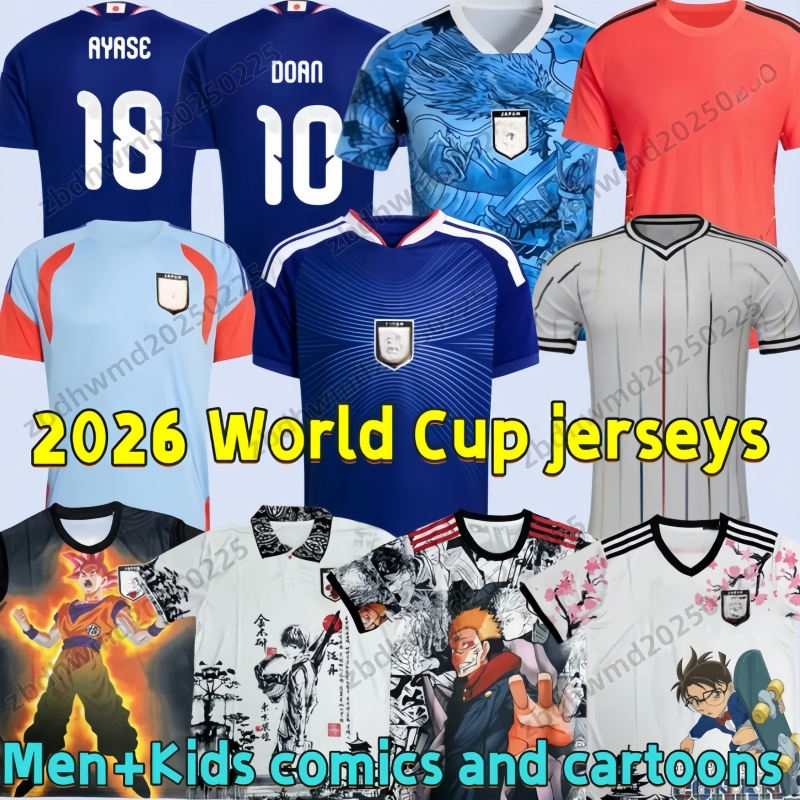 JApan World Cup 2026 footballshirt classic Cartoon soccer jerseys MINAMINO TOMIYASU TSUBASA Mitoma maillot 26 27 japon futbol shirt SHIBASAKI KUBC KAMADA GOKU