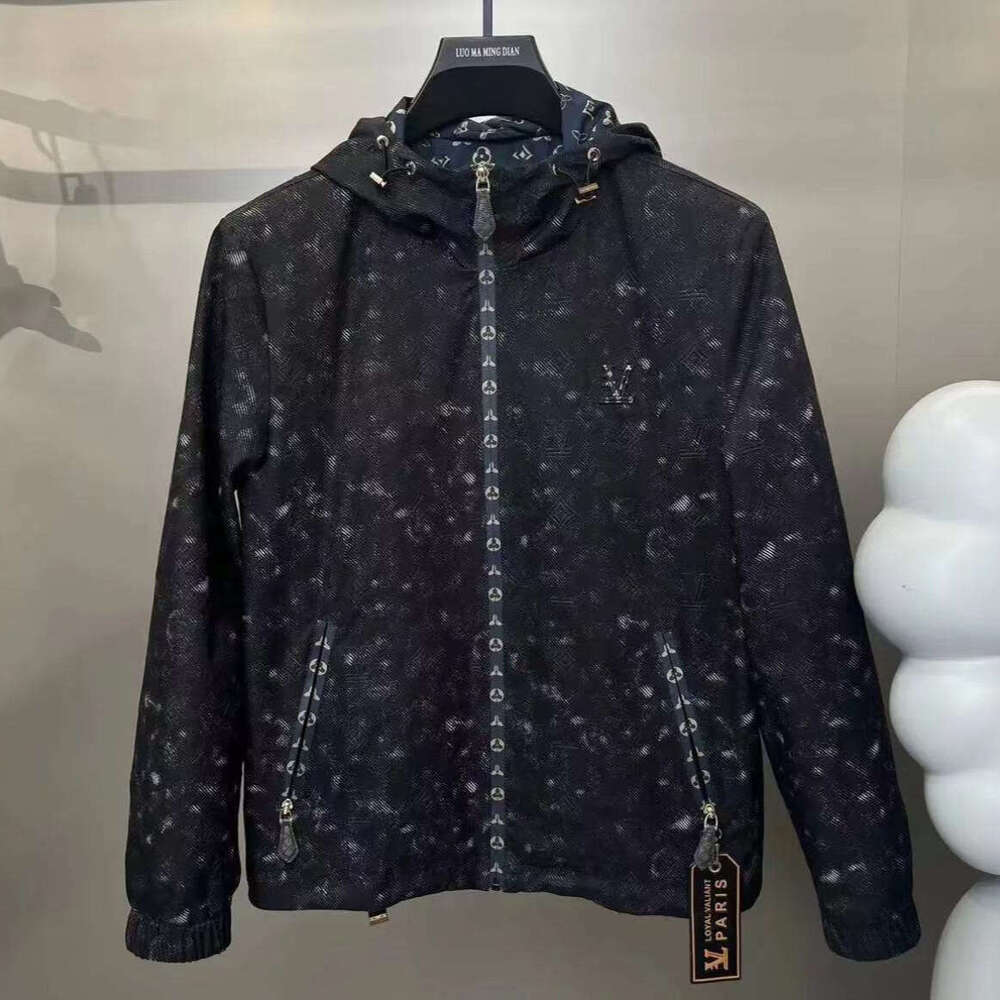 New High-End Men's Casual Trendy Personalized Chest Logo Letter Jacket