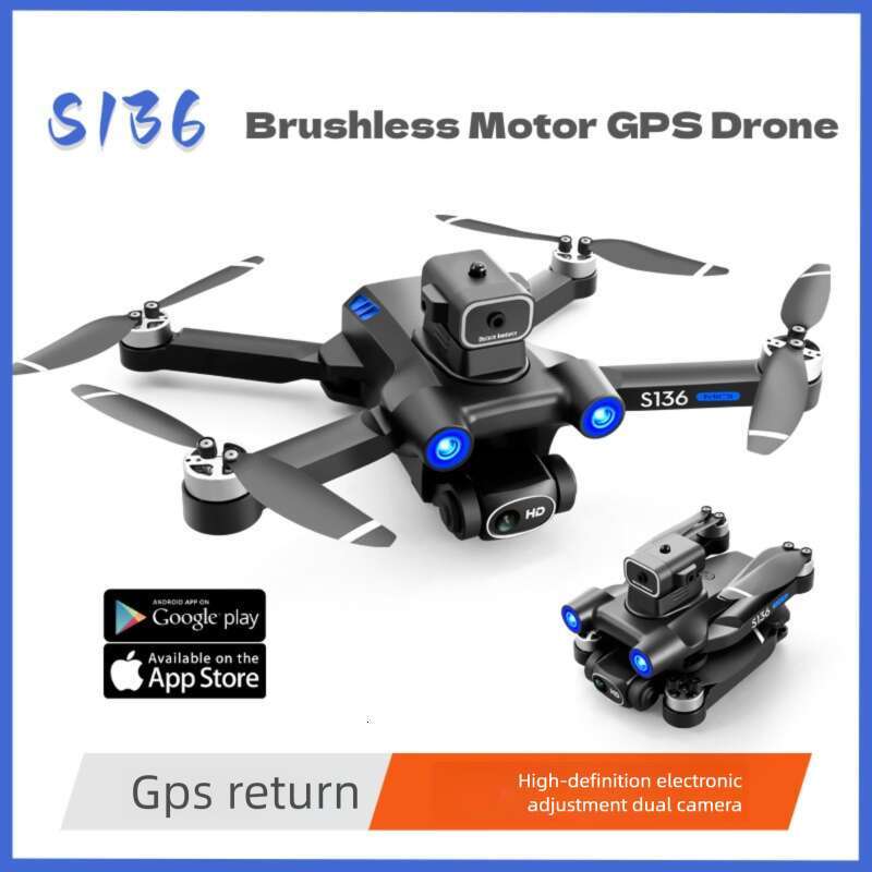 8K HD Camera GPS Drone Brushless Motor Auto Return Home Obstacle Avoidance Long Flight Time WiFi FPV Quadcopter RC Aircraft CKS