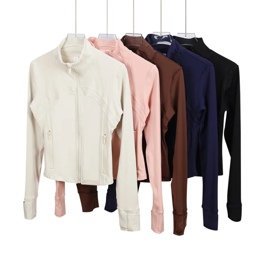 Sports Quick Dry Activewear Top Solid Zip Up Sweatshirt Sportwear jump girl close skin take overcoat speed upTOP 1 Yoga Jacket Women Workout Sport Coat Fitness