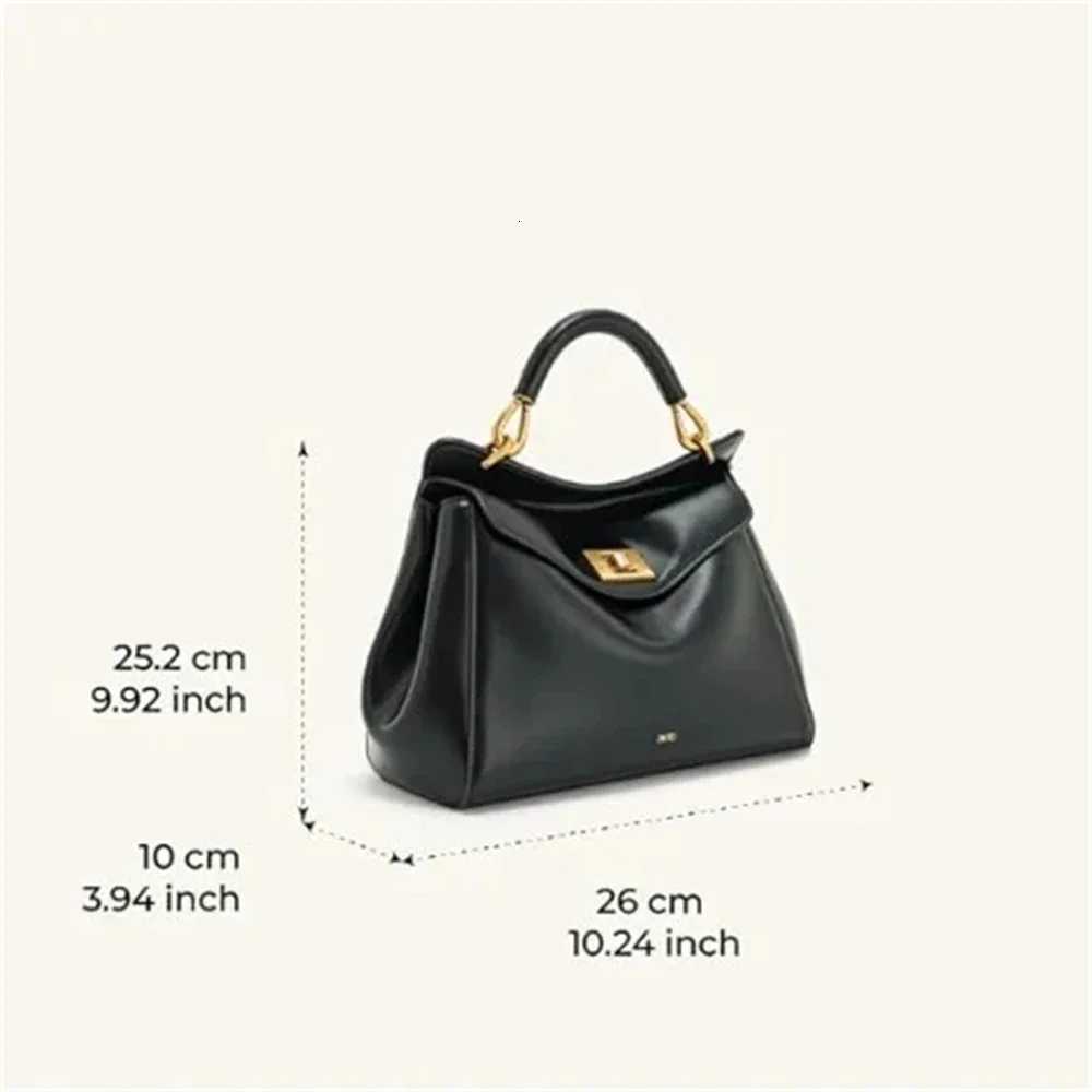 JW PEI Wen Handbag Gold Exture Light Large Capacity 2025 Autumn Winter Daily muting Essential Bag C260415