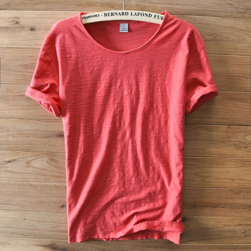 Soft Cotton Short Sleeve O-Neck Summer Men T-shirt Casual Clothing Breathable T shirt Men Italy Style Mens Tshirt Camiseta 260415