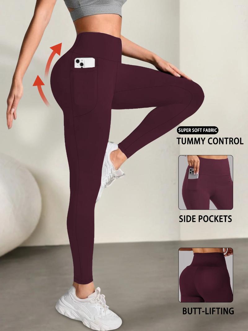 Women's Leggings Super Soft With Pockets High Waisted Tummy Control For Yoga Workout And Casual Lounge Wear Comfort
