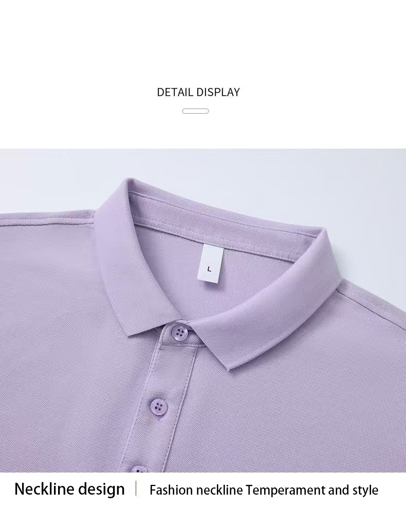 Cool Touch Antibacterial Polo Shirt Wrinkle Free Breathable Quick-drying and sweat absorbing business leisure Cotton Top Designer clothes