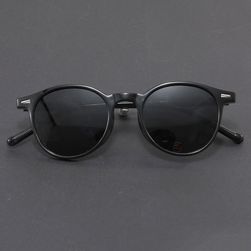 Polarized Round Sunglasses Men TR90 Fashion Glasses Frame Shades Polygon Women Oval High Quality Travel Summer Beach Korean Ultra Light Retro Driving 