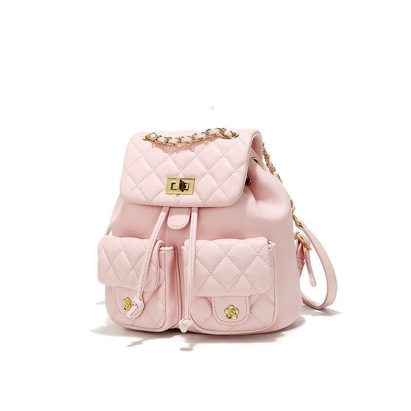 Women 2026 Style Quilted Chain For Women New Shoulder Bag Versatile Multi Pocket Backpack Travel Large Capacity