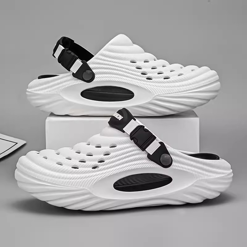 fashion design slippers 2026 Men's/Women's EVA Platform Hole Shoes, Anti-Slip Wear-Resistant Summer Beach Clogs, Driving Casual Sandals