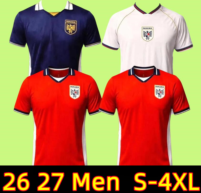 S-4XL 2026 2027 PanAma socer jerseyS home red away white 26 27 ERIC DAVIS football shirts ALBERTO QUINTERO men kids kit thailand quality