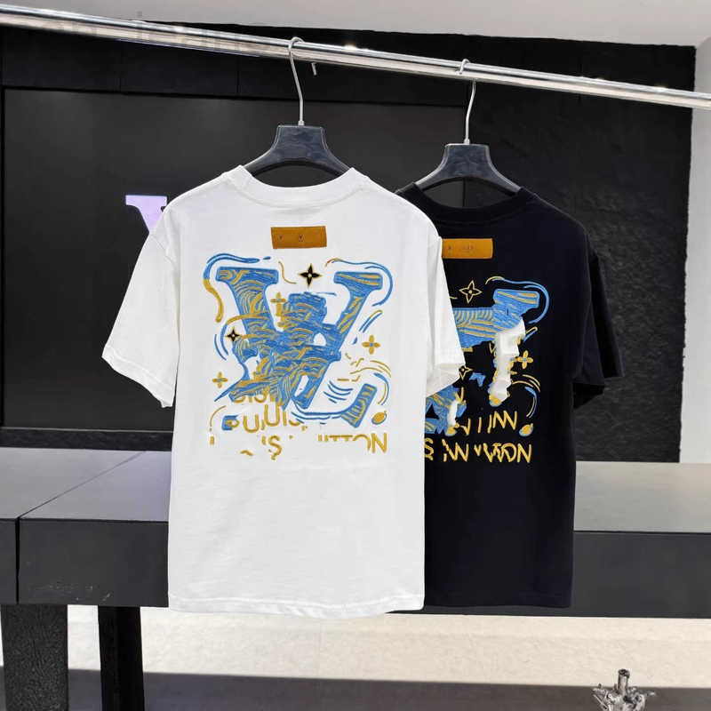 Men's T-Shirts designer Summer New Heavy Embroidery High Weight Short Sleeve T-Shirt for Men and Women JOF3