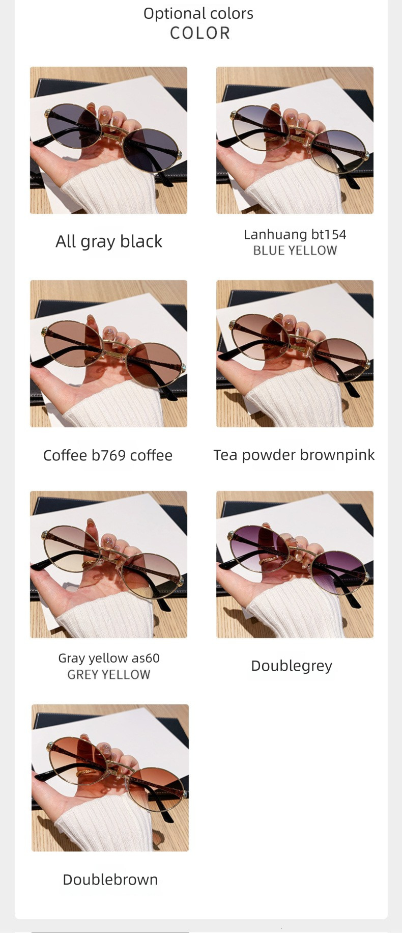 High End Luxury B-brand European And American Metal Oval Frame Designer Sunglasses For Men, Fashionable And Unique Outdoor Sunglasses Wholesale