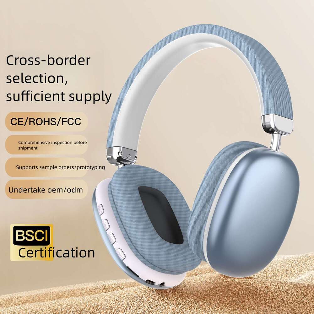 Customized cross-border new product TEX-T9 Bluetooth headset, over-ear wireless earphones, stereo noise reduction