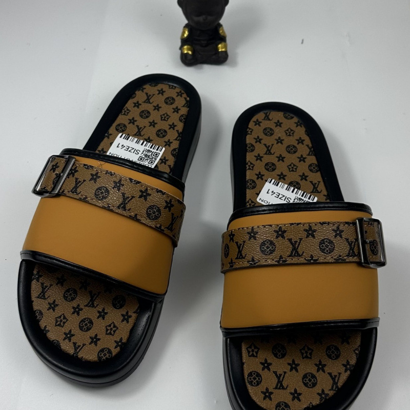 Men Lightweight Cushioned Casual Slides Waterproof Wear-resistant EVA Sole Indoor Shower Pool Walking Summer Flat Slippers