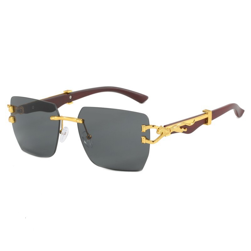 Designer Sunglasses 2026 Frameless Edge-cut Sunglasses High-end Luxury UV Protection Outdoor Sun Protection Suitable For Men And Women