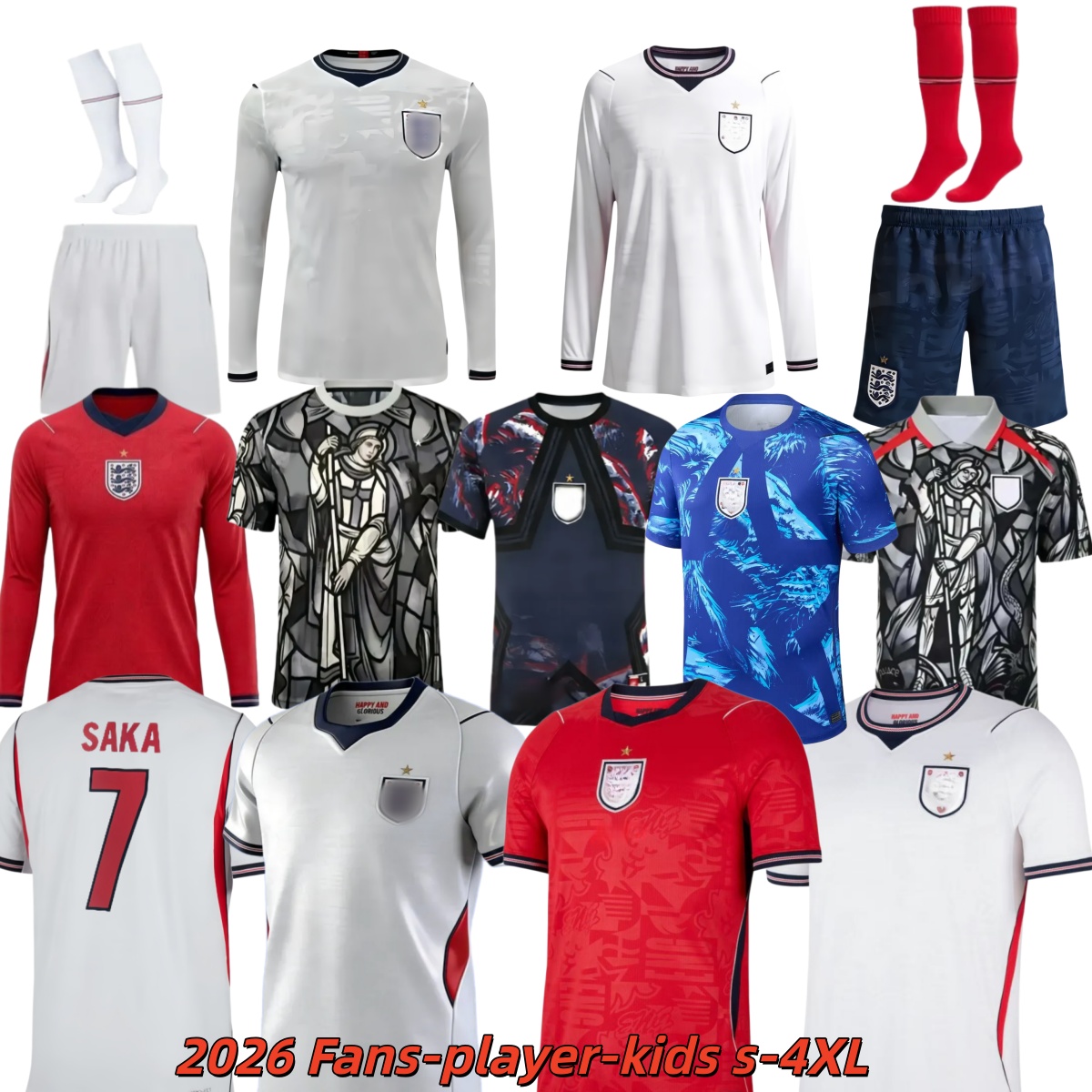 Palace england kit 26 27 world cup 2026 Football Shirt PALMER EZE BELLINGHAM 10 MAGUIRE 6 Football kits Soccer Jersey RASHFORD KANE SAKA RICE FODEN