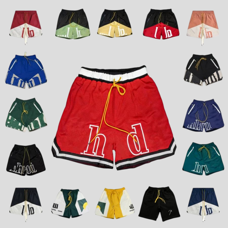 mens shorts designer shorts summer fashion beach pants men high quality street draw rope 3m letter reflective hip hop Shorts Designer t shirt US size S-XL dh1096