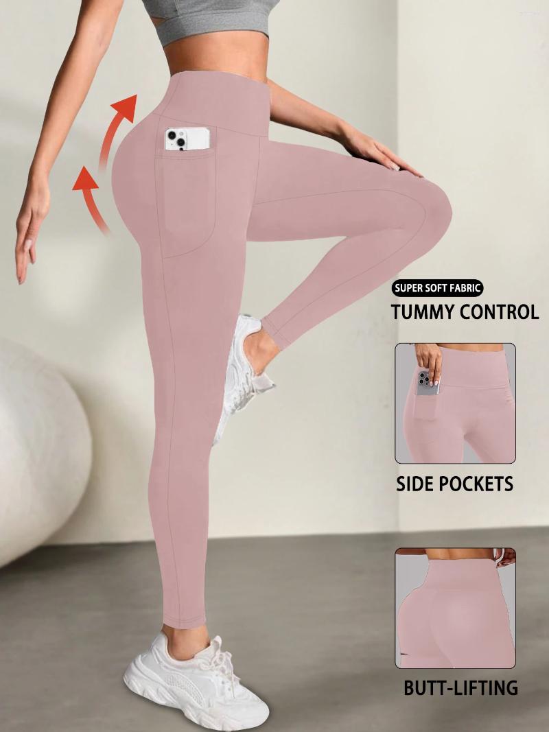 Women's Leggings Super Soft With Pockets High Waisted Tummy Control For Yoga Workout And Casual Lounge Wear Comfort