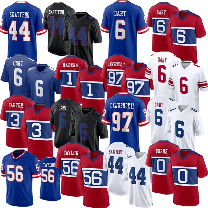 2026 New YorkS ciyt Giantss jersey Abdul Carter Jaxson Dart Malik Nabers Cam Skattebo Football Jersey Manning Burns Jerseys