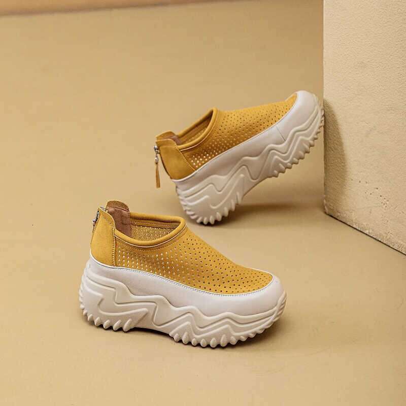 Height-increasing dad sandals for women, 2026 new summer model, hollow breathable versatile thick-soled casual shoes