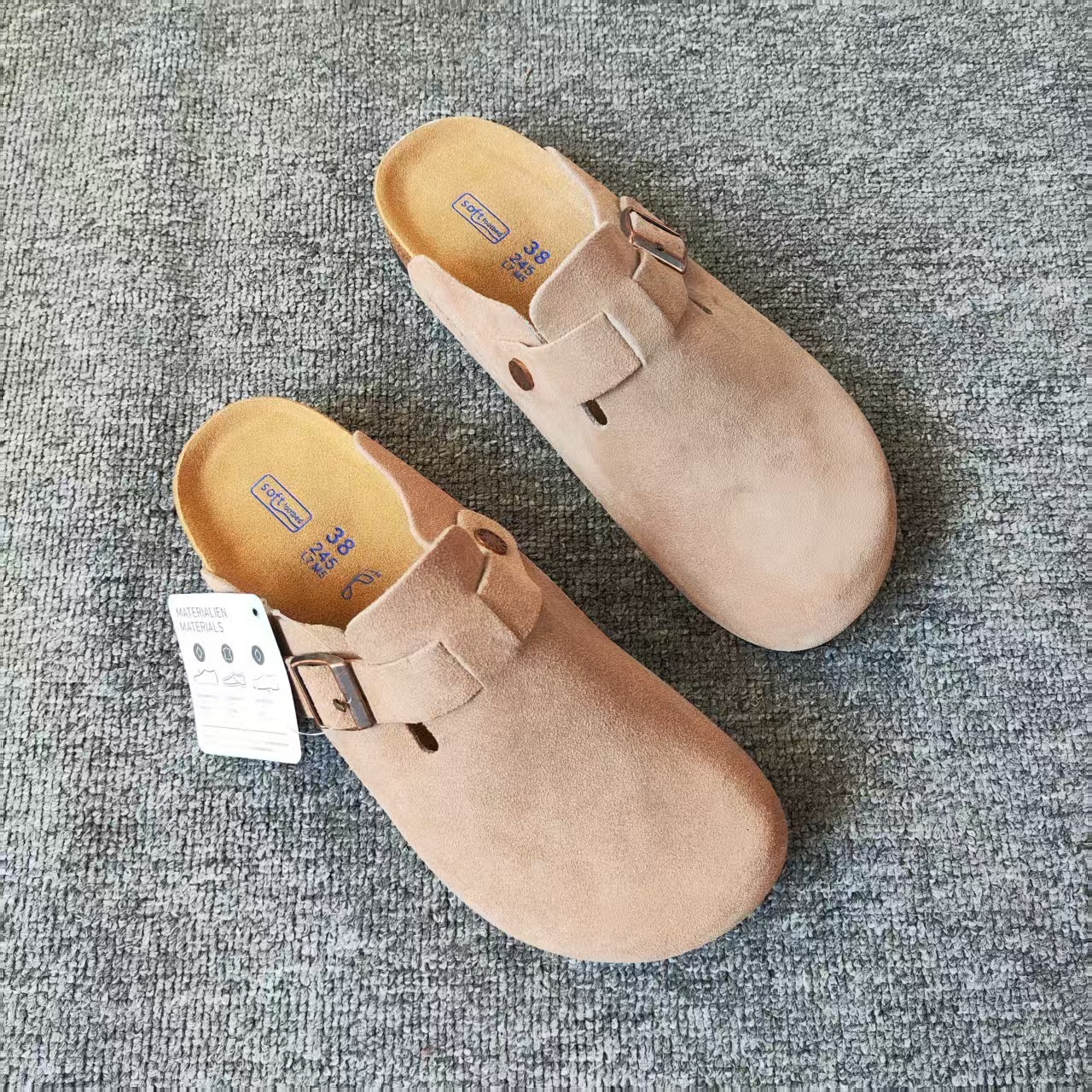 Designer Slippers Genuine leather retro Sandals women's outdoor clogs unisex slip-on shoes