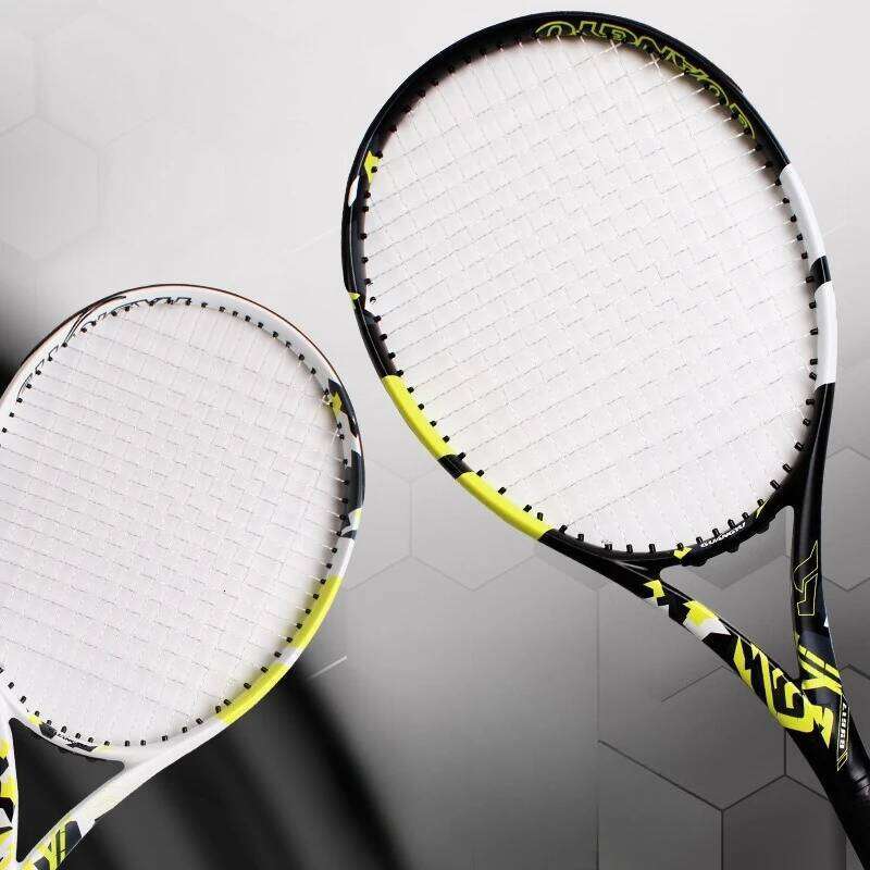 Professional Adults Lightweight Durable Tennis Rackets Full Carbon Training Racket Portable Sports Equipment 26H0415