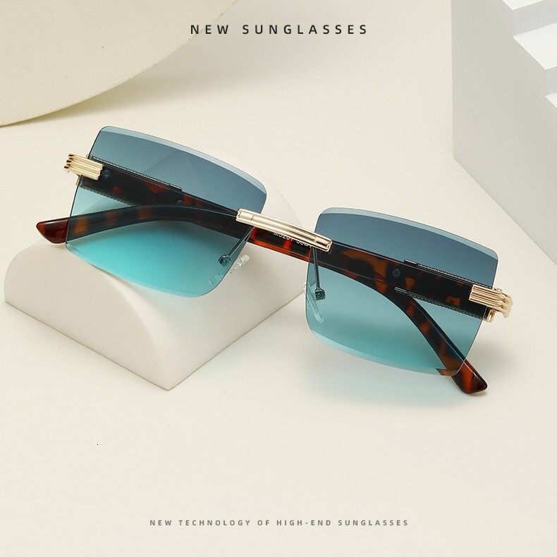 2026 New Cross Border Retro Metal Cutting Edge Men's Designer Sunglasses High End European And American Style Fashion Outdoor Protection UV Sungl