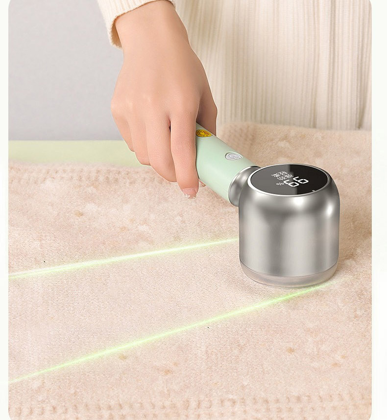 G.DUCK Rechargeable Fabric Shaver, Electric Lint Remover with LED Display, 6-Blade, 2-Speed, Portable Sweater Defuzzer for Clothes, Furniture, Carpet
