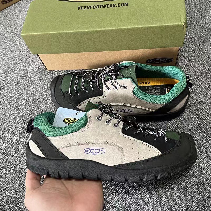 Free shipping keenshoes Men comfortable and trendy soft soled sports and leisure shoes men thick soled height Merit black plain