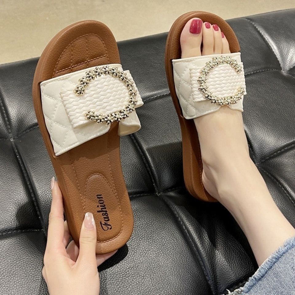 Women's Outdoor Slippers, New Trendy Internet Celebrity Shoes, Unique -Style Soft-Soled Indoor Fashion Beach Sandals Daily Outfit