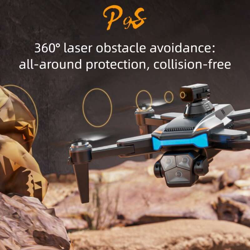 2026 New P9S Brushless Drone HD Aerial Photography Quadcopter Infrared Obstacle Avoidance Optical Flow WiFi FPV RC Aircraft Toy CKS